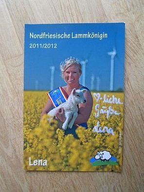 Nordfriesische Lammkönigin 2011/2012 Lena - handsigniertes Autogramm!!!