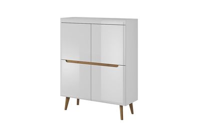 Moderne Holz Kommode Sideboard Kommoden 107cm XXL Low Boards Wohnzimmerschrank