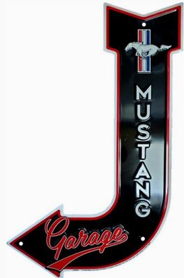 US Schild Street Sign Ford Mustang Garage Pony - 29 x 44 cm V8 Big Block Muscle