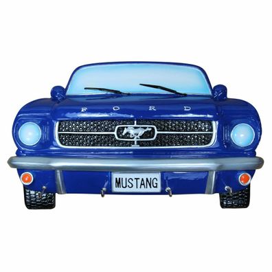 Mustang 3D Schlüsselbrett blau Key rack Retro cool 19x11x4 cm must to Have Pony