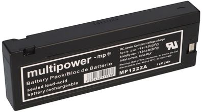 Multipower Blei-Akku MP1222A Pb 12V / 2Ah Klemmkontakt