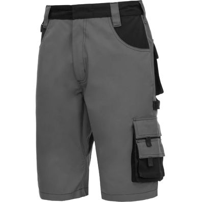 NITRAS MOTION TEX KIDS, kurze Outdoorhose für Kinder, grau / schwarz (Farbcode: 1210)