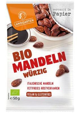 Landgarten 6x Bio Mandeln Würzig 50g 50g