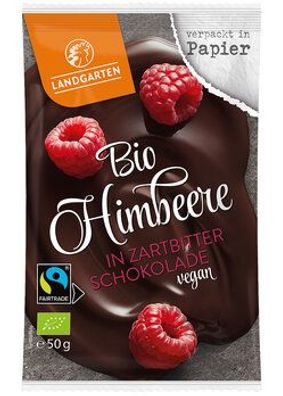 Landgarten 6x Bio FT Himbeere in Zartbitter-Schokolade 50g 50g