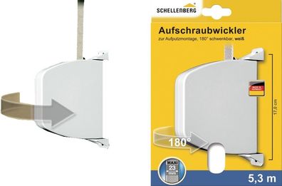 Schellenberg Aufschraubwickler Mini weiß