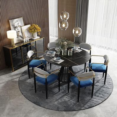 Esstisch 6x Stühle Stuhl Esszimmer Set Essgruppe Tisch Tische 8tlg Garnitur Neu