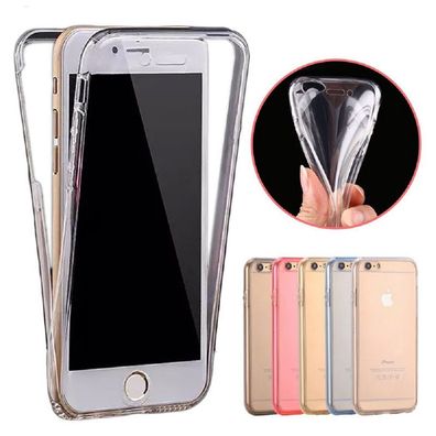 iPhone 6 / 6S Full Cover Silikon 4,7" TPU 360° Transparent Schutzhülle