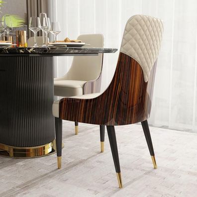 Moderne Holz Stühle Club Luxus Stoff Design Stuhl Lehnstuhl Neu Sessel Polster