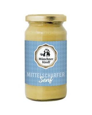 Münchner Kindl Senf 6x Mittelscharfer Senf BIO 200ml