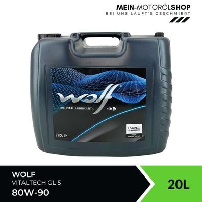 Wolf VitalTech 80W-90 GL 5 Getriebeöl 20 Liter