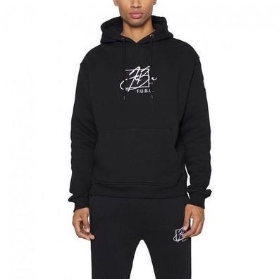 Fubu Herren Kapuzenpullover schwarz Script Essential Hoodie 6093671