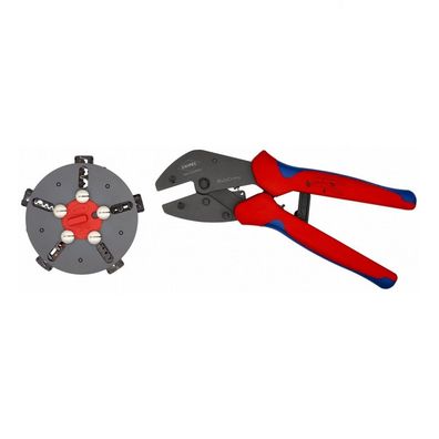 Knipex MultiCrimp Crimpzange mit Wechselmagazin 250 mm 995 g 973302