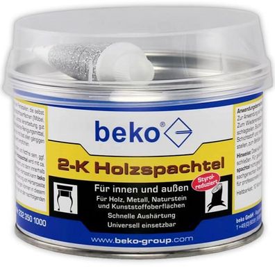 Beko 2-K Holzspachtel 1 kg ähnlich eiche, inkl. Härter