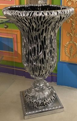 Antike seltene sowjetische Blumenvase Silber für Wohnzimmer seltene Russland