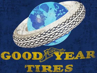US Schild ca. 30 x 40 cm Good Year Tires - Balloon
