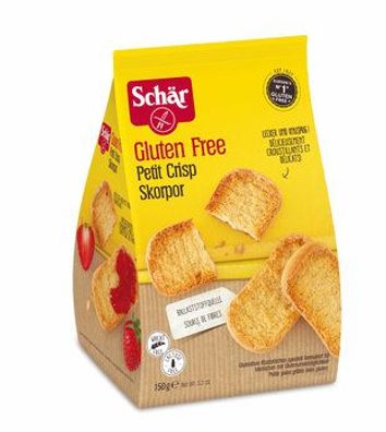 Schär 6x Petit Crisp Skorpor 150g