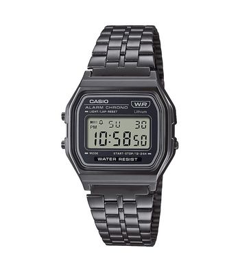 Casio Vintage Retro Klassiker Uhr Digital graphit A158WETB-1AEF