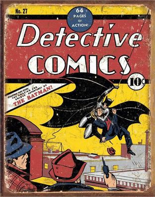 US Schild ca. 30 x 40 cm BATMAN Detective Comics - Cover