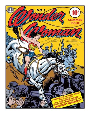 US Schild ca. 30 x 40 cm Wonder woman Comics - Ausgabe Nr. 1 - Cover