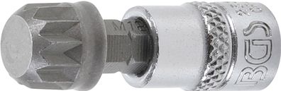 Bit-Einsatz | Antrieb Innenvierkant 6,3 mm (1/4") | Innenvielzahn (für XZN) M12 BGS