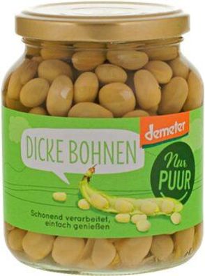 Nur Puur 6x Dicke Bohnen Demeter 350g