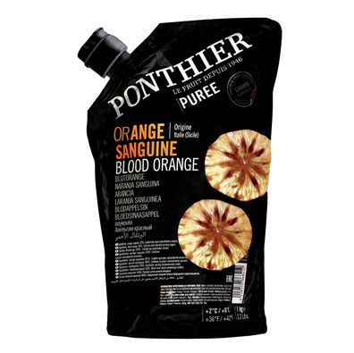 Food-United BLUT-ORANGEN Sanguine PÜREE Frucht-Püree von Ponthier 12x 1KG