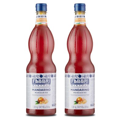 Food-United FABBRI Mixybar Mandarine Sirup 2x1L für Mandarinen-Saft-Granitas-Drinks