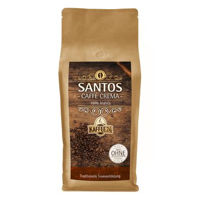 Kaffee24 SANTOS CAFFÈ CREMA ganze Bohnen 1kg