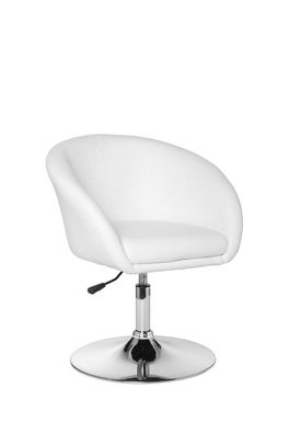 Amstyle Design Lift Drehsessel Cocktailsessel Lounge-Sessel Drehstuhl Weiß