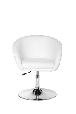 Amstyle Design Lift Drehsessel Cocktailsessel Lounge-Sessel Drehstuhl Weiß