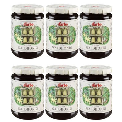 Food-United WALD- und BLÜTEN-HONIG naturbelassen 6x 500g Glas DARBO