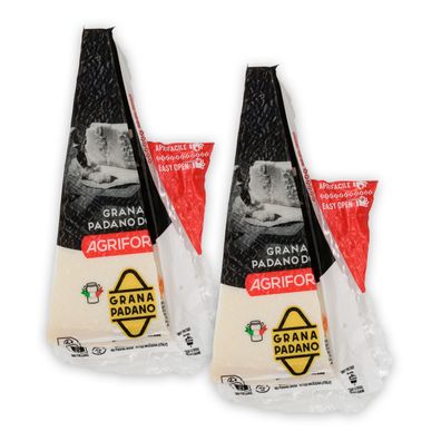 Food-United GRANA PADANO 2x 200g formaggio-italiano-Hartkäse DOP