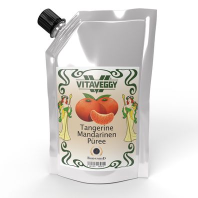 Vitaveggy Mandarin-orangen-püree 1kg - süße Mandarinen - für Smoothie Saft Torten