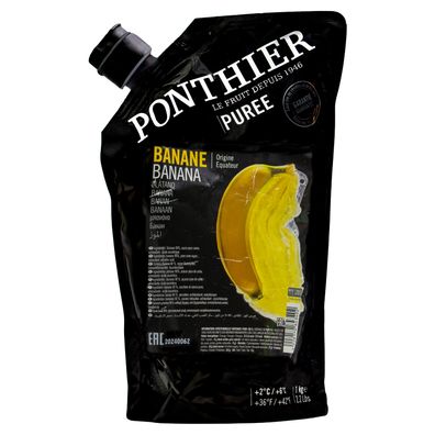 Food-United Bananen PÜREE Frucht-Püree von Ponthier 6x 1KG