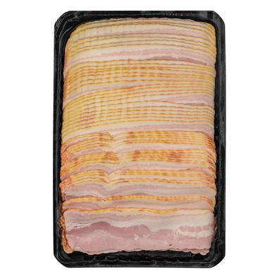 Food-United Frühstücksbacon 1kg Bacon-Speck-Streifen Schweinebauch gegart