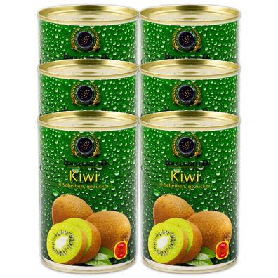 Food-United eingelegte KIWI-SCHEIBEN 6x 250g BelSun gezuckert für Kiwi-Kuchen