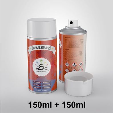 2 x Bremssattellack Spray Verkehrsorange 150 ml RAL 2009