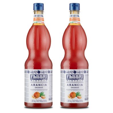 Food-United FABBRI Mixybar Orangensirup 2x1L PET Orangen-Fruchtsirup-Getränkesirup