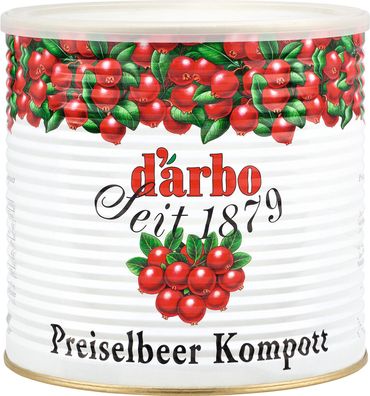 Food-United Preiselbeeren-kompott fein-herb 2,8kg Dose von DARBO