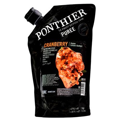 Food-United Cranberry PÜREE Moos-Beeren-Frucht-Püree von Ponthier 4x 1KG