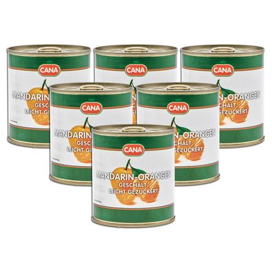 Food-United Mandarinen-orangen-dose 6x 175g von CANA für Obstsalat Dessert Eiscreme