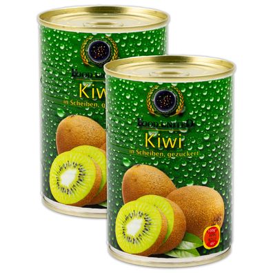 Food-United eingelegte KIWI-SCHEIBEN 2x 250g BelSun gezuckert für Kiwi-Kuchen