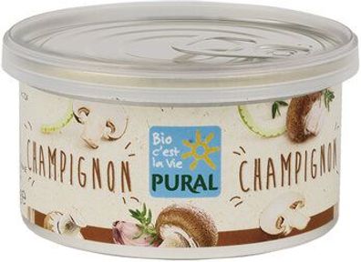 Pural 3x Pflanzlicher Aufstrich Champignon palmölfrei 125g