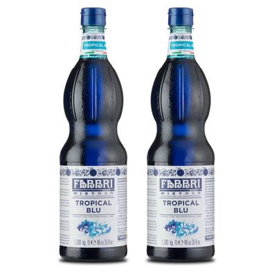 Food-United FABBRI Mixybar Tropical-blu Sirup 2x1L Sirup-Mix für Gin Rum Likör