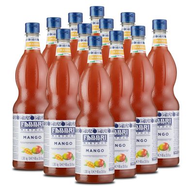 Food-United FABBRI Mixybar Mango-Sirup 12x1L für Mango-Saft-Martini Mocktail Tee