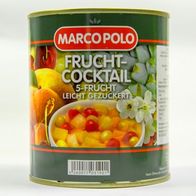 Food-United 5-Frucht-Cocktail leicht gezuckert 1 Dose Füllmenge 820g ATG 500g