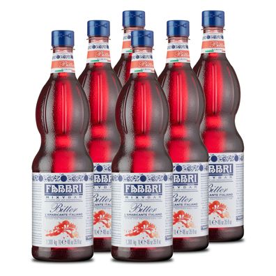 Food-United FABBRI Mixybar Bitter-Sirup 6x1L PET für Aperitifs alkoholfreie cocktails