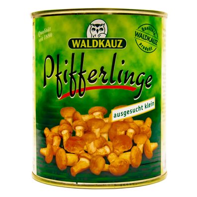 Food-United Pfifferlinge klein Speise-Pilz 1 Dose 800g ATG 455g