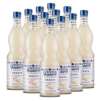 Food-United FABBRI Mixybar Orzata Orgeat Sirup 12x1L für Tee Kaffee Mai-Tai Cocktails