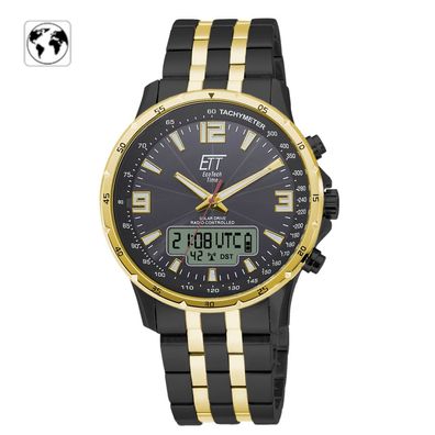 ETT EcoTechTime Funk-Solar World Time Professional Arctica EGS-11567-21M Herrenuhr